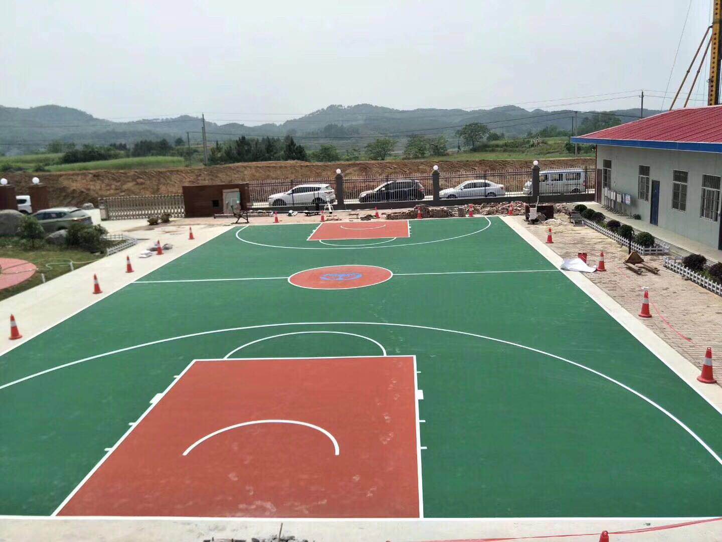 中铁四局丙烯酸球场篮球架 